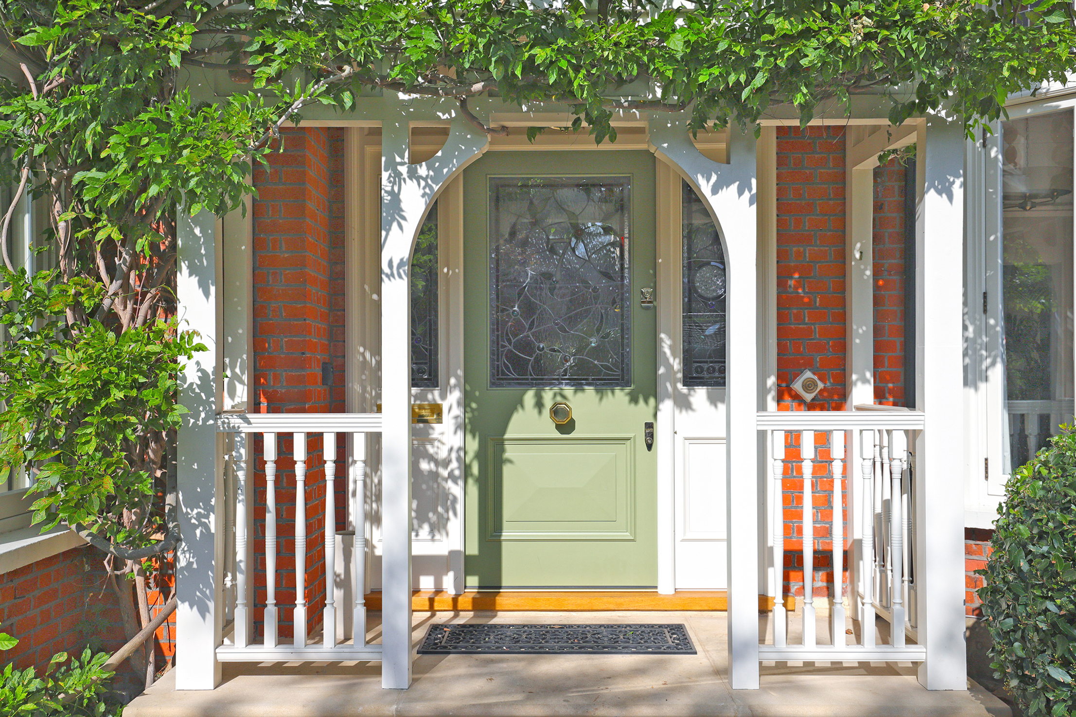 Bespoke front door and porch K&D joinery 