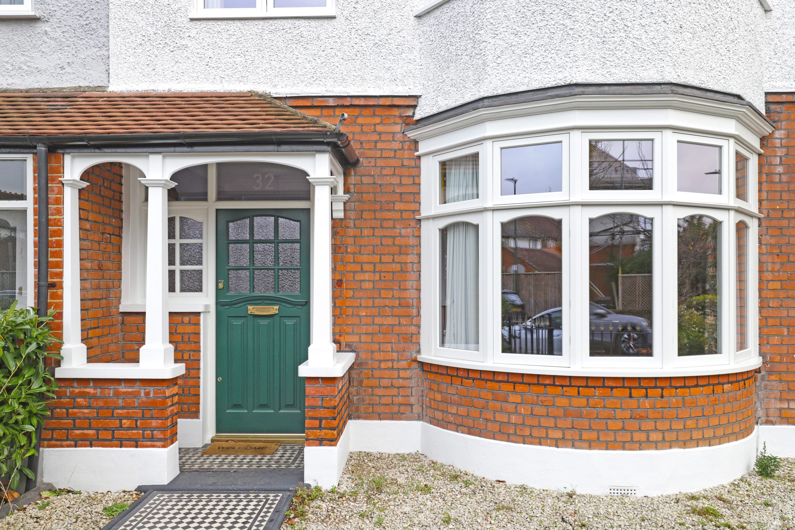 door porch front door bespoke property joinery