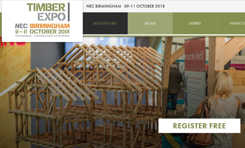 Timber Expo Feature Building as tall as trees at Timber Expo British